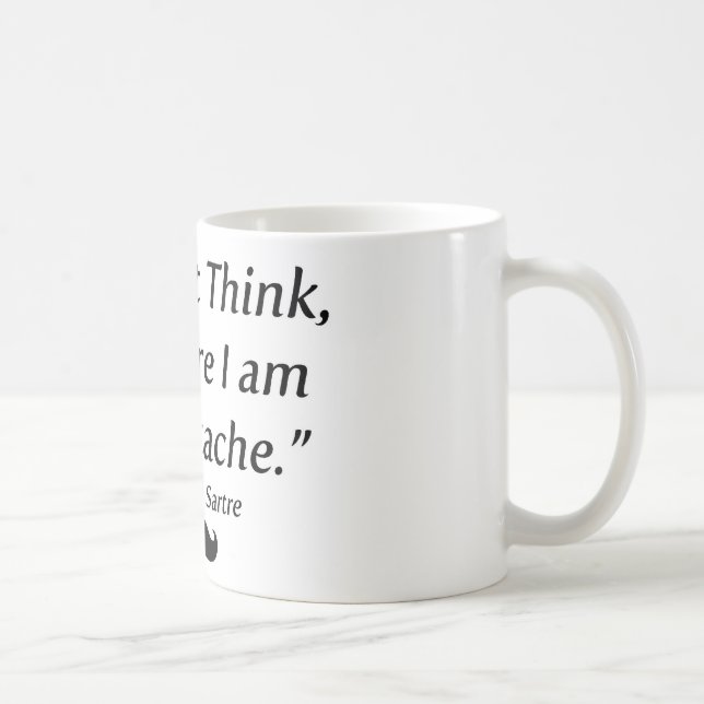 Ich bin ein Schnurrbart Kaffeetasse (Rechts)