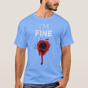 Ich bin ein schönes Funny Zombie Slash Blood Hallo T-Shirt