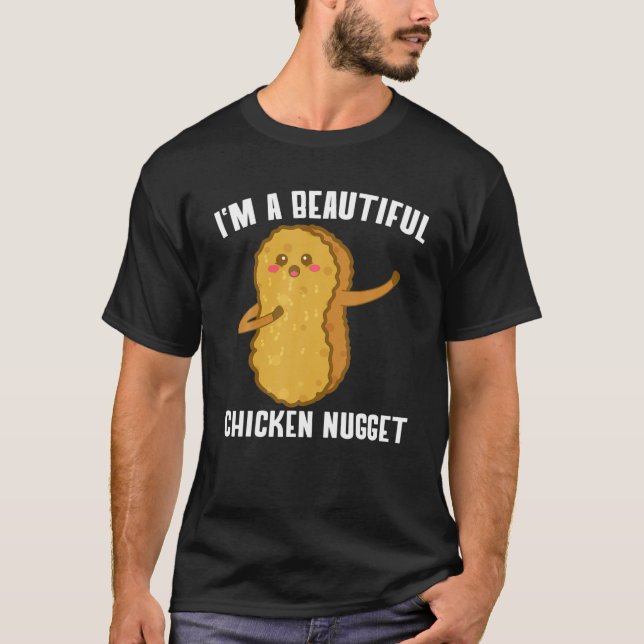 Ich bin ein schönes Huhn Nugget Kostüm Kinder Chic T-Shirt (Vorderseite)