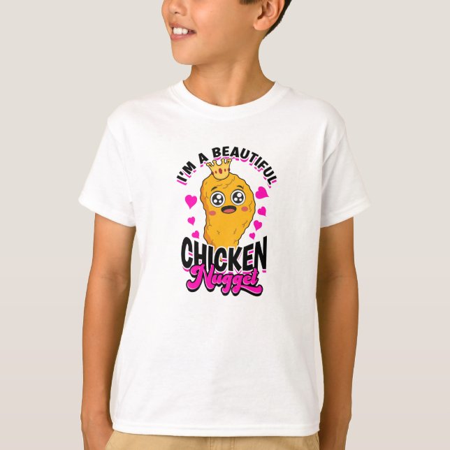 Ich bin ein schönes Hühnernugget - Hühnernugget T-Shirt (Vorderseite)