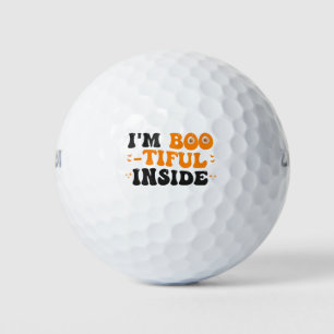 Ich bin ein schönes Inside Funny Spooky Groovy Hal Golfball
