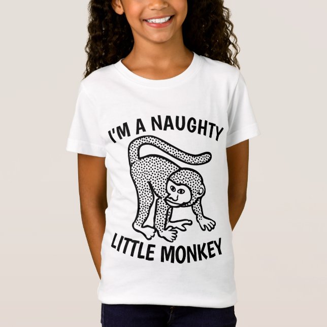 ICH BIN EIN SCHÖNES KLEINES MONKEY Funny Kids T -  T-Shirt (Vorderseite)