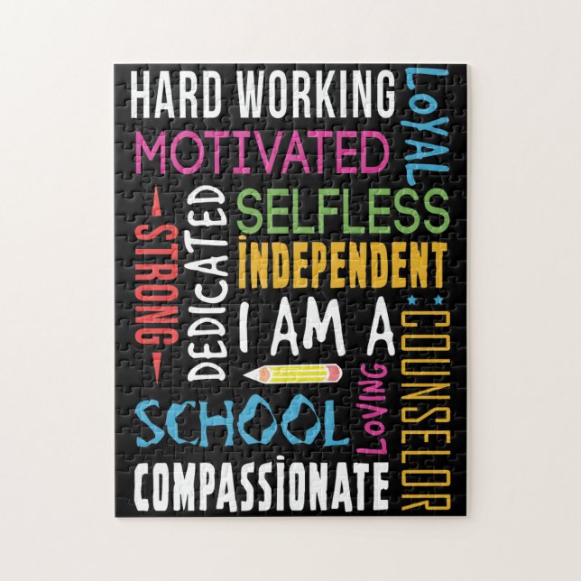 Ich bin ein Schulberater Puzzle (Vertikal)