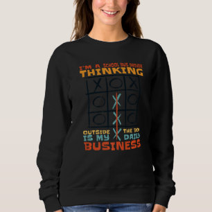 Ich bin ein Schulbusfahrer, der außerhalb der Box Sweatshirt