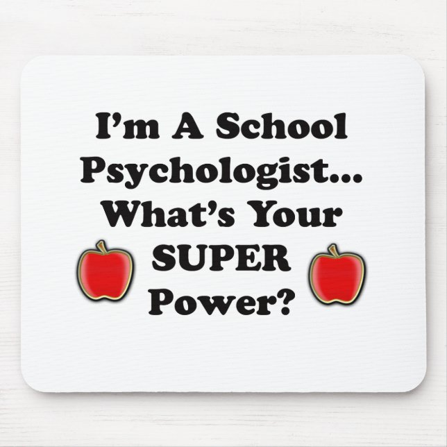 Ich bin ein Schulpsychologe Mousepad (Vorne)