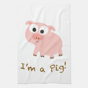 Ich bin ein Schwein Küchentuch