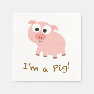 Ich bin ein Schwein Serviette