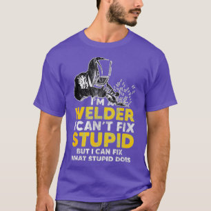 Ich bin ein Schweißer, ich kann Dummheit nicht rep T-Shirt