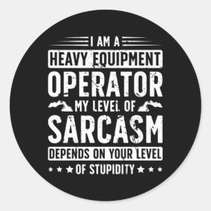 Ich bin ein schwer ausgerüsteter Betreiber. Runder Aufkleber