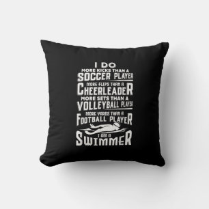 Ich bin ein Schwimmer Funny Swimming Pool Schwimme Kissen