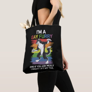 Ich bin ein schwuler Fellfuchs Regenbogen-LGBTQ-St