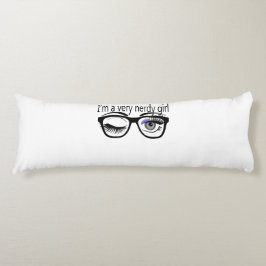 Ich bin ein sehr Nerdy Girl mit Periwinkle Eye Sha Seitenschläferkissen