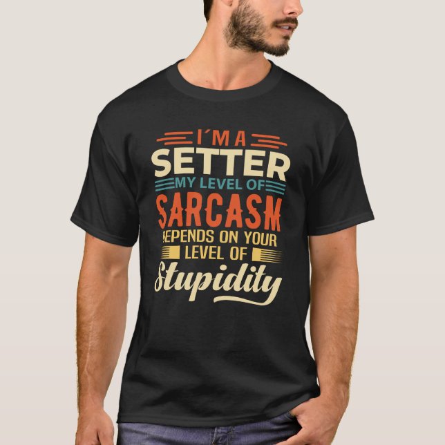 Ich bin ein Setter T-Shirt (Vorderseite)