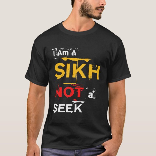 Ich bin ein Sikh, nicht ein Suchvorgang T-Shirt (Vorderseite)