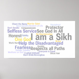 Ich bin ein Sikh-Poster Poster