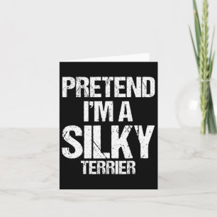 Ich bin ein Silky Terrier Funny Halloween Hundekos Karte