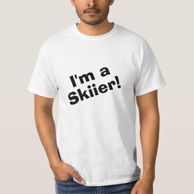 Ich bin ein Skiier T-Shirt (Vorderseite)