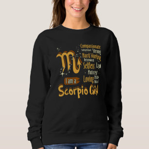 Ich bin ein Skorpio Girl Zodiac Sign Women Sweatshirt