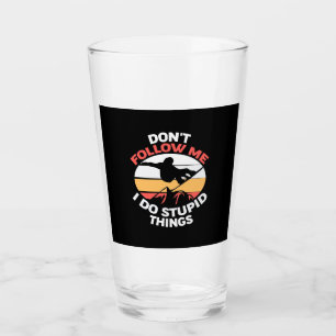 Ich bin ein Snowboarder und folge mir nicht Glas
