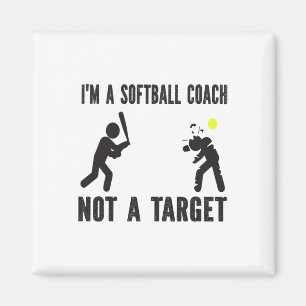 Ich bin ein Softll-Trainer, kein Ziel, lustiger So Magnet