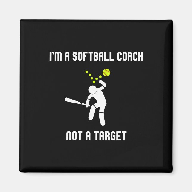 Ich bin ein Softll-Trainer, kein Ziel  Magnet (Vorne)