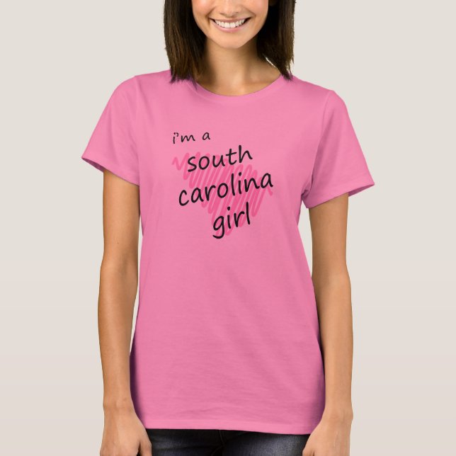Ich bin ein South- Carolinamädchen T-Shirt (Vorderseite)