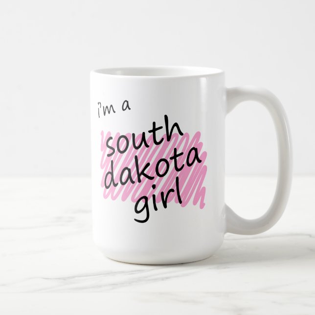 Ich bin ein South- Dakotamädchen Tasse (Rechts)