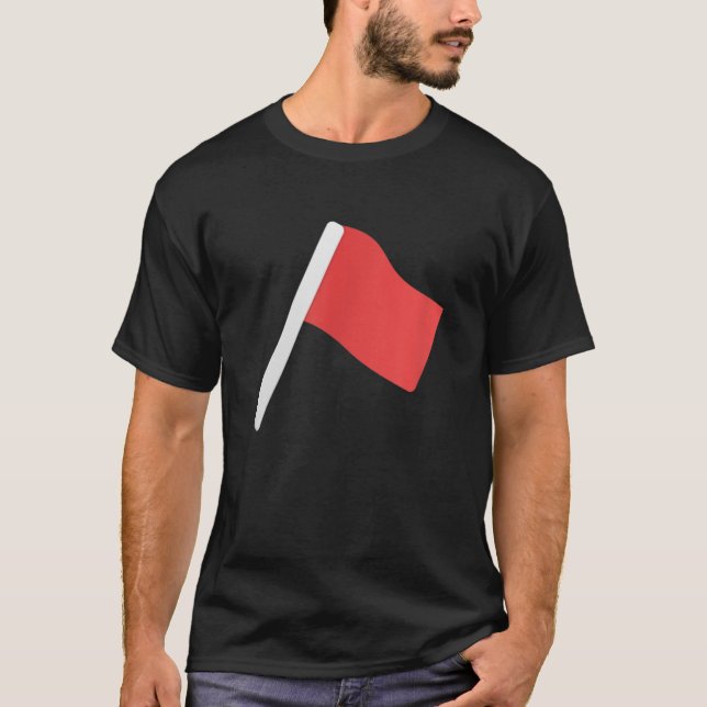 Ich bin ein spazierender Red Flag lustige Neuheit  T-Shirt (Vorderseite)