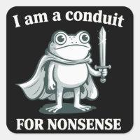 Ich bin ein Sprachrohr für Unsinn Lustiger Frosch 