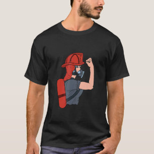 Ich bin ein starker Lady Firefighter Inspiration F T-Shirt
