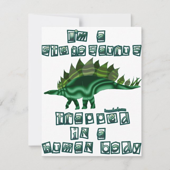 Ich bin ein Stegosaurus (Vorderseite)