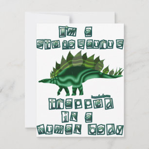 Ich bin ein Stegosaurus