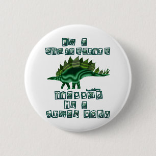 Ich bin ein Stegosaurus Button