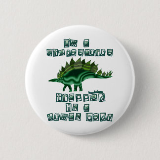 Ich bin ein Stegosaurus Button