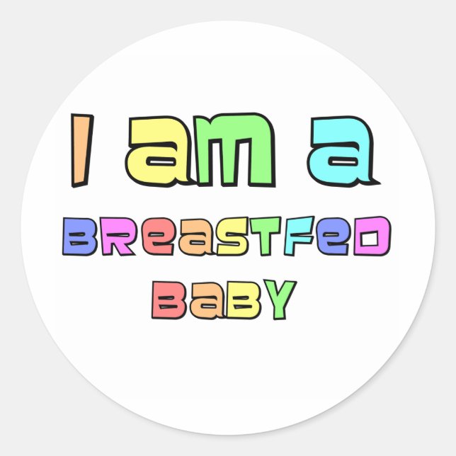 Ich bin ein stilles Baby Runder Aufkleber (Vorderseite)