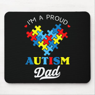 Ich bin ein stolzer Autism Dad Autism Awareness Va Mousepad