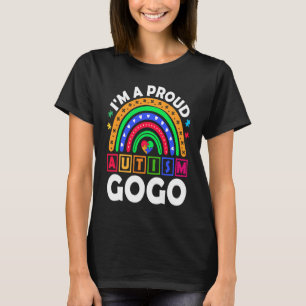Ich bin ein stolzer Autism Gogo lustiger Regenboge T-Shirt