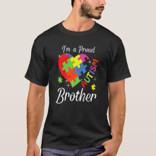 Ich bin ein stolzer Autismus-Bruder Autismus-Bewus T-Shirt