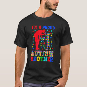Ich bin ein stolzer Autismus-Bruder-Puzzle-Teile A T-Shirt