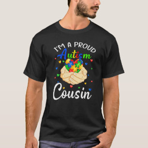 Ich bin ein stolzer Autismus-Cousin Autismus-Bewus T-Shirt