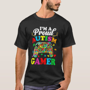 Ich bin ein stolzer Autismus-Gamer-Junge Autist Au T-Shirt
