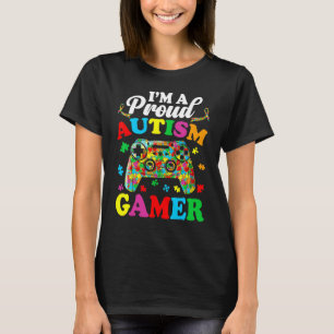 Ich bin ein stolzer Autismus-Gamer-Kid-Junge autis T-Shirt
