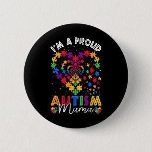 Ich bin ein stolzer Autismus Mama Oma Autismus Awa Button