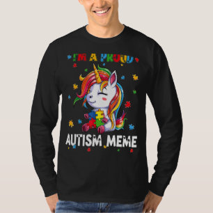 Ich bin ein stolzer Autismus Meme Awareness Puzzle T-Shirt