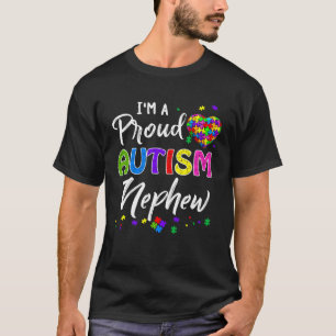 Ich bin ein stolzer Autismus-Neffe Autismus-Bewus T-Shirt