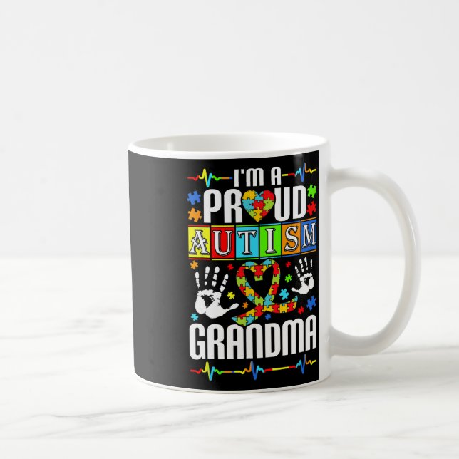 Ich bin ein stolzer Autismus Oma Support Autists A Kaffeetasse (Rechts)