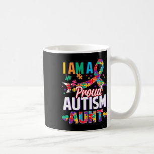 Ich bin ein stolzer Autismus Tante Autismus Bewuss Kaffeetasse