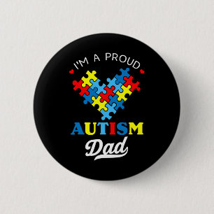 Ich bin ein stolzer Autismus-Vater Autismus-Bewuss Button