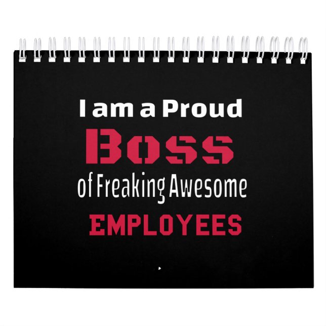 Ich bin ein stolzer Boss des Freakens Phantastisch Kalender (Titelbild)