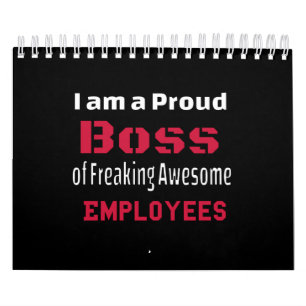 Ich bin ein stolzer Boss des Freakens Phantastisch Kalender